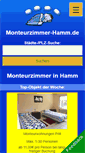Mobile Screenshot of monteurzimmer-hamm.de