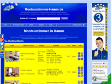 Tablet Screenshot of monteurzimmer-hamm.de